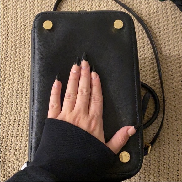 Michael Kors Black Leather Tote Bag - Picture 7 of 8